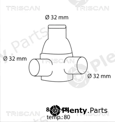 Triscan 86204880 — Thermostat, coolant