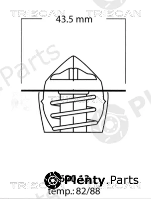 Triscan 86201382 — Thermostat, coolant