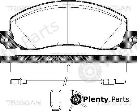 Triscan 811025846 — Brake Pad Set, disc brake