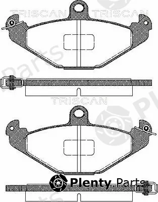 Triscan 811025004 — Brake Pad Set, disc brake
