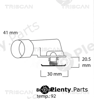 Triscan 86209292 — Thermostat, coolant