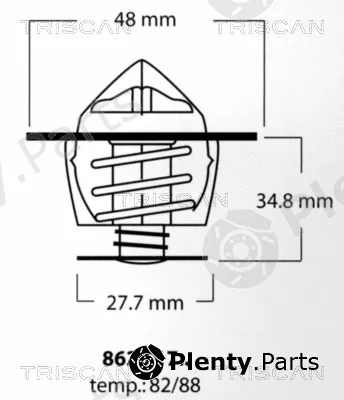Triscan 86201788 — Thermostat, coolant
