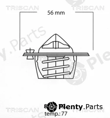 Triscan 86207977 — Thermostat, coolant