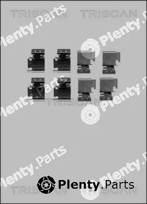 Triscan 8105101627 — Accessory Kit, disc brake pad