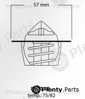 Triscan 86201875 — Thermostat, coolant