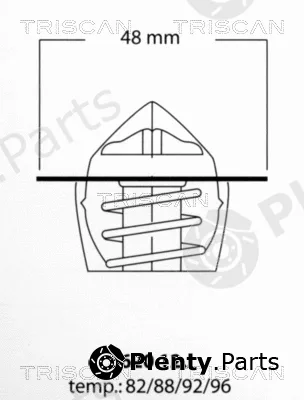 Triscan 86201282 — Thermostat, coolant