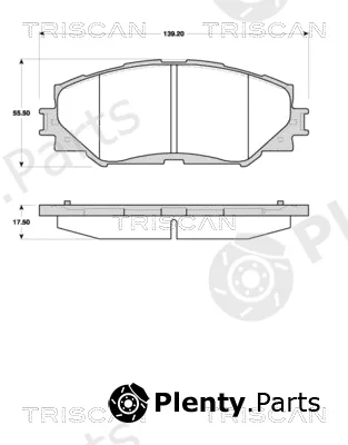 Triscan 811013070 — Brake Pad Set, disc brake