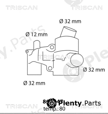 Triscan 86204780 — Thermostat, coolant