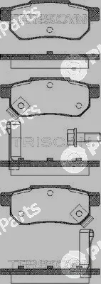 Triscan 811010014 — Brake Pad Set, disc brake