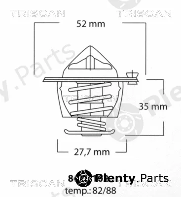 Triscan 862010282 — Thermostat, coolant