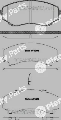 Triscan 811050022 — Brake Pad Set, disc brake