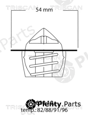 Triscan 86201082 — Thermostat, coolant