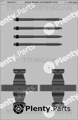 Triscan 8105111638 — Accessory Kit, disc brake pad