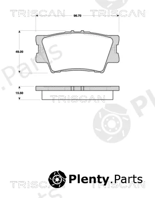 Triscan 811013069 — Brake Pad Set, disc brake