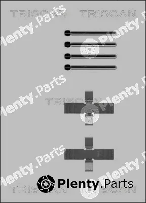Triscan 8105101237 — Accessory Kit, disc brake pad