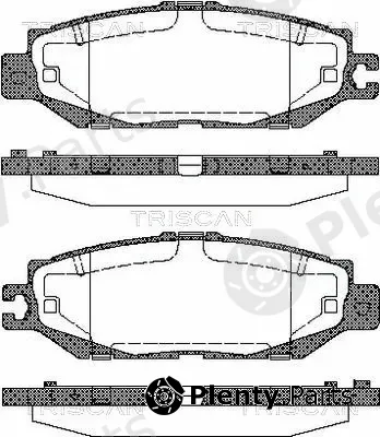 Triscan 811013037 — Brake Pad Set, disc brake