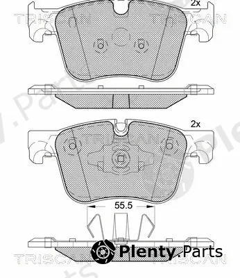 Triscan 811028063 — Brake Pad Set, disc brake