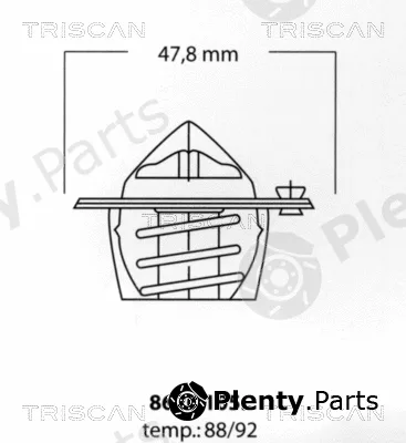 Triscan 862010588 — Thermostat, coolant