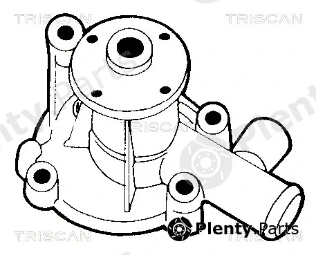 Triscan 860017022 — Water Pump, engine cooling