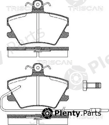 Triscan 811025002 — Brake Pad Set, disc brake