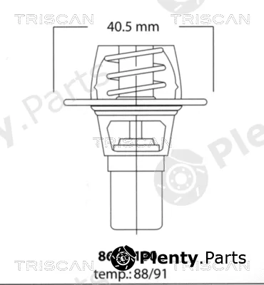 Triscan 862013091 — Thermostat, coolant