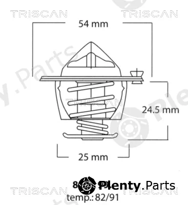 Triscan 86209982 — Thermostat, coolant