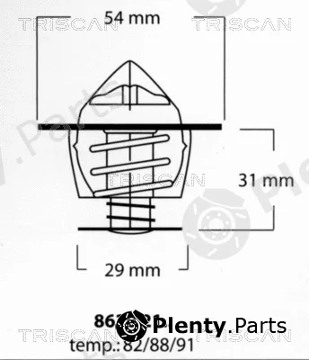 Triscan 86202188 — Thermostat, coolant