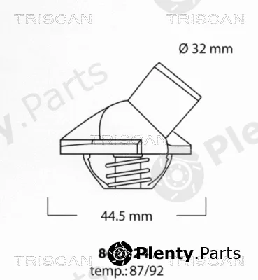 Triscan 86202487 — Thermostat, coolant