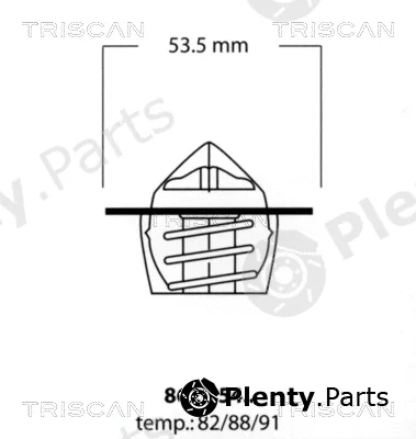 Triscan 86205488 — Thermostat, coolant