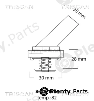 Triscan 862010882 — Thermostat, coolant