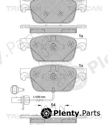 Triscan 811029186 — Brake Pad Set, disc brake