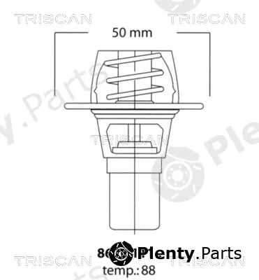 Triscan 862011191 — Thermostat, coolant
