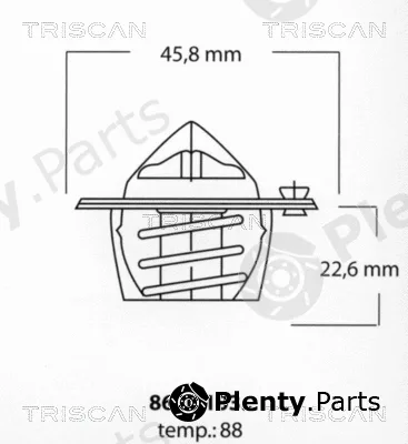 Triscan 862010388 — Thermostat, coolant