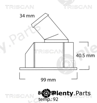 Triscan 86209092 — Thermostat, coolant