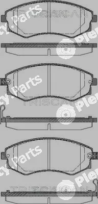 Triscan 811043003 — Brake Pad Set, disc brake