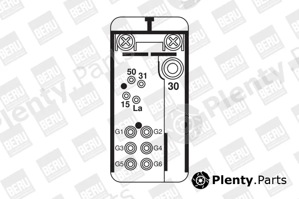 BorgWarner (BERU) GR072 — Relay, glow plug system