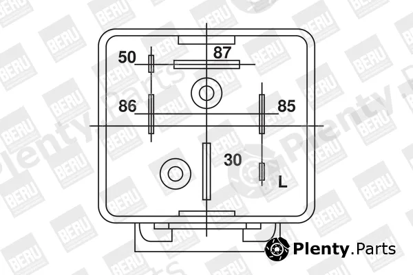 BorgWarner (BERU) GR033 — Relay, glow plug system
