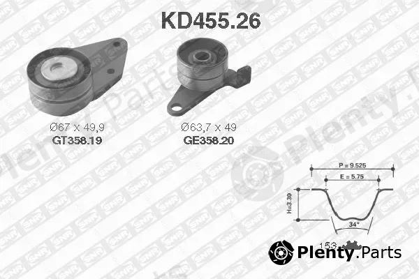 SNR KD455.26 — Timing Belt Kit