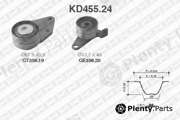 SNR KD455.24 — Timing Belt Kit
