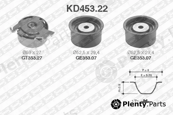 SNR KD453.22 — Timing Belt Kit