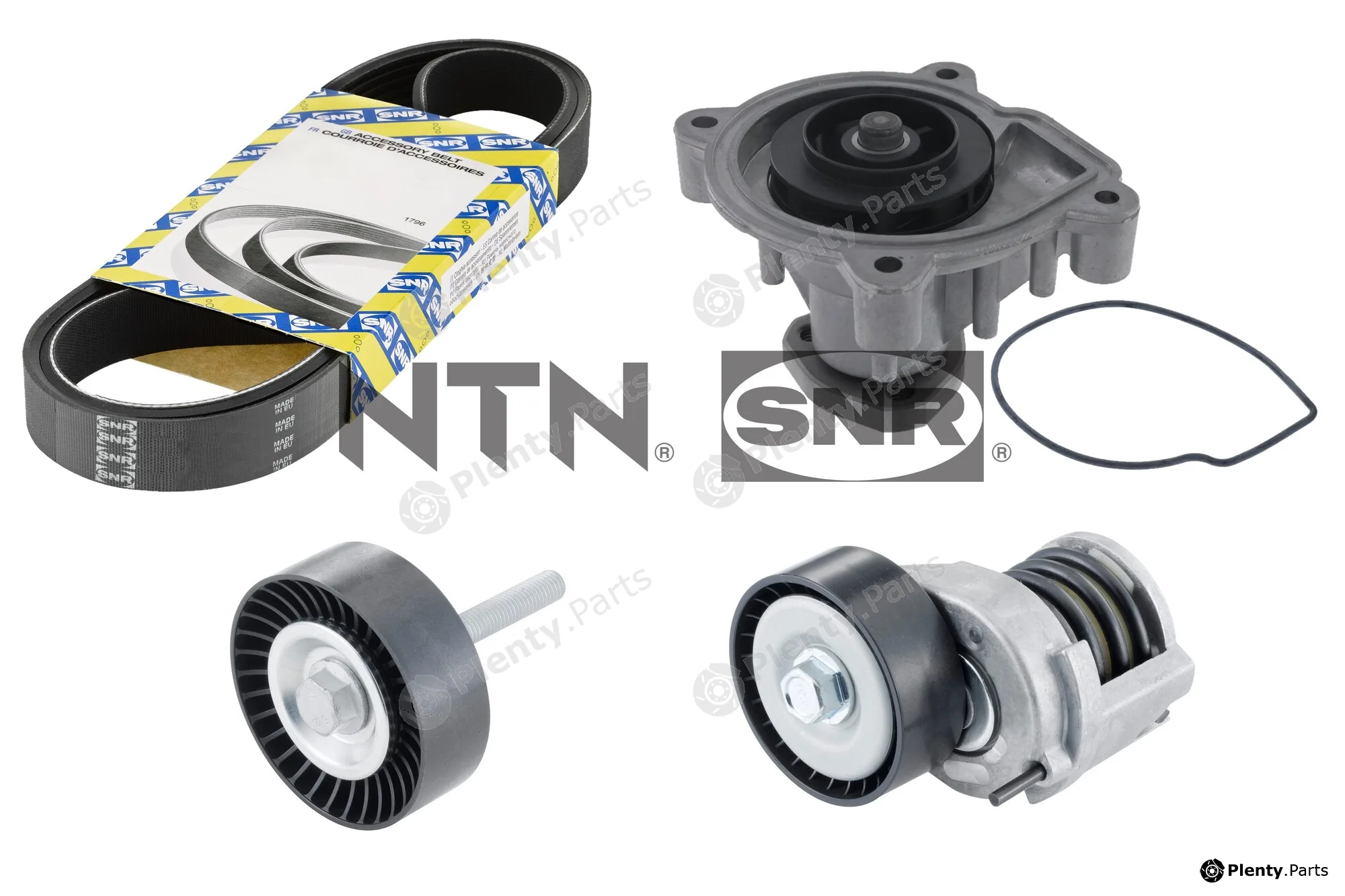 SNR KAP857.140 — Water Pump + V-Ribbed Belt Kit