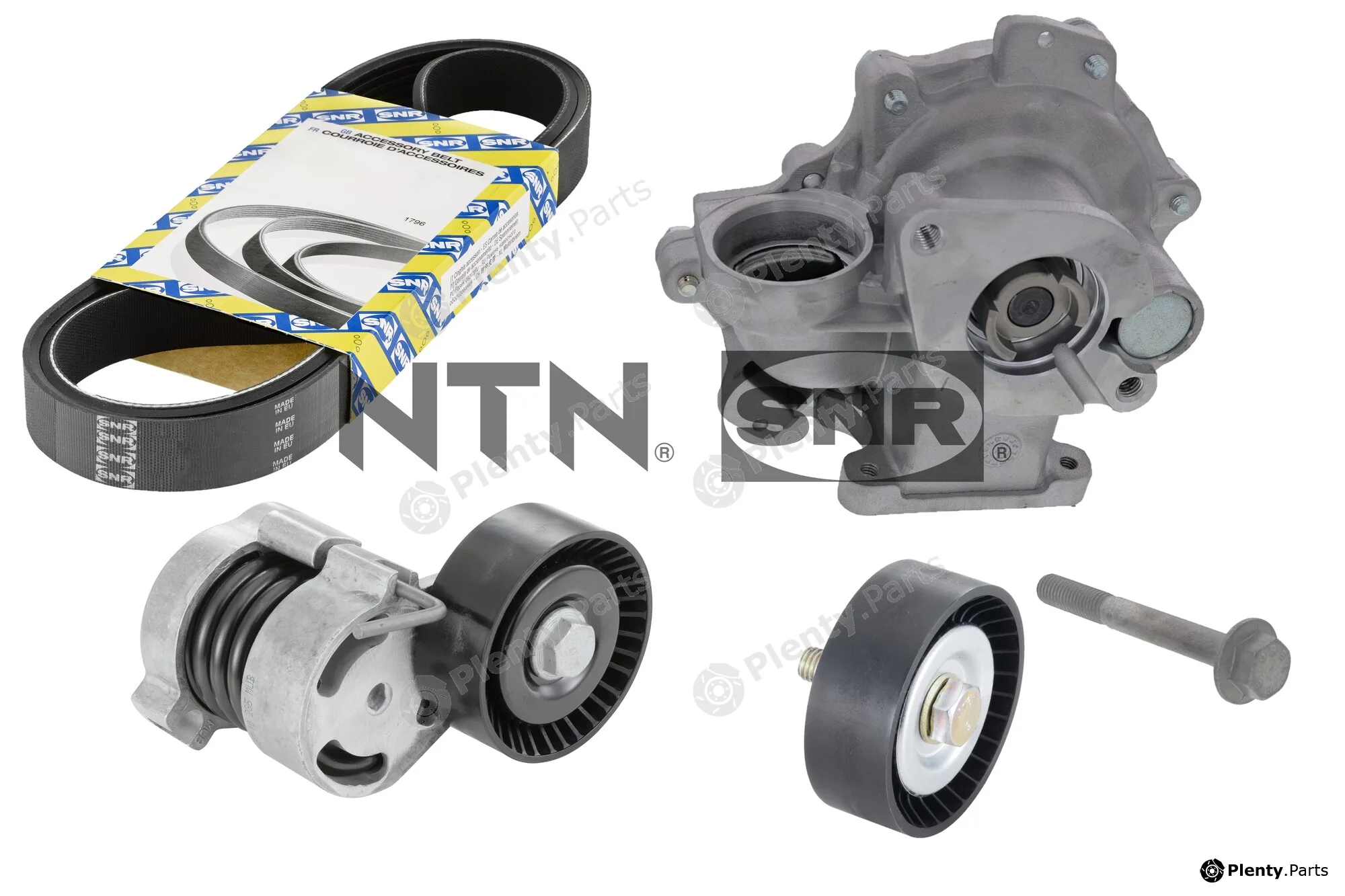 SNR KAP850.010 — Water Pump + V-Ribbed Belt Kit