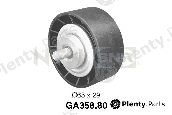 SNR GA358.80 — Deflection/Guide Pulley, V-ribbed belt