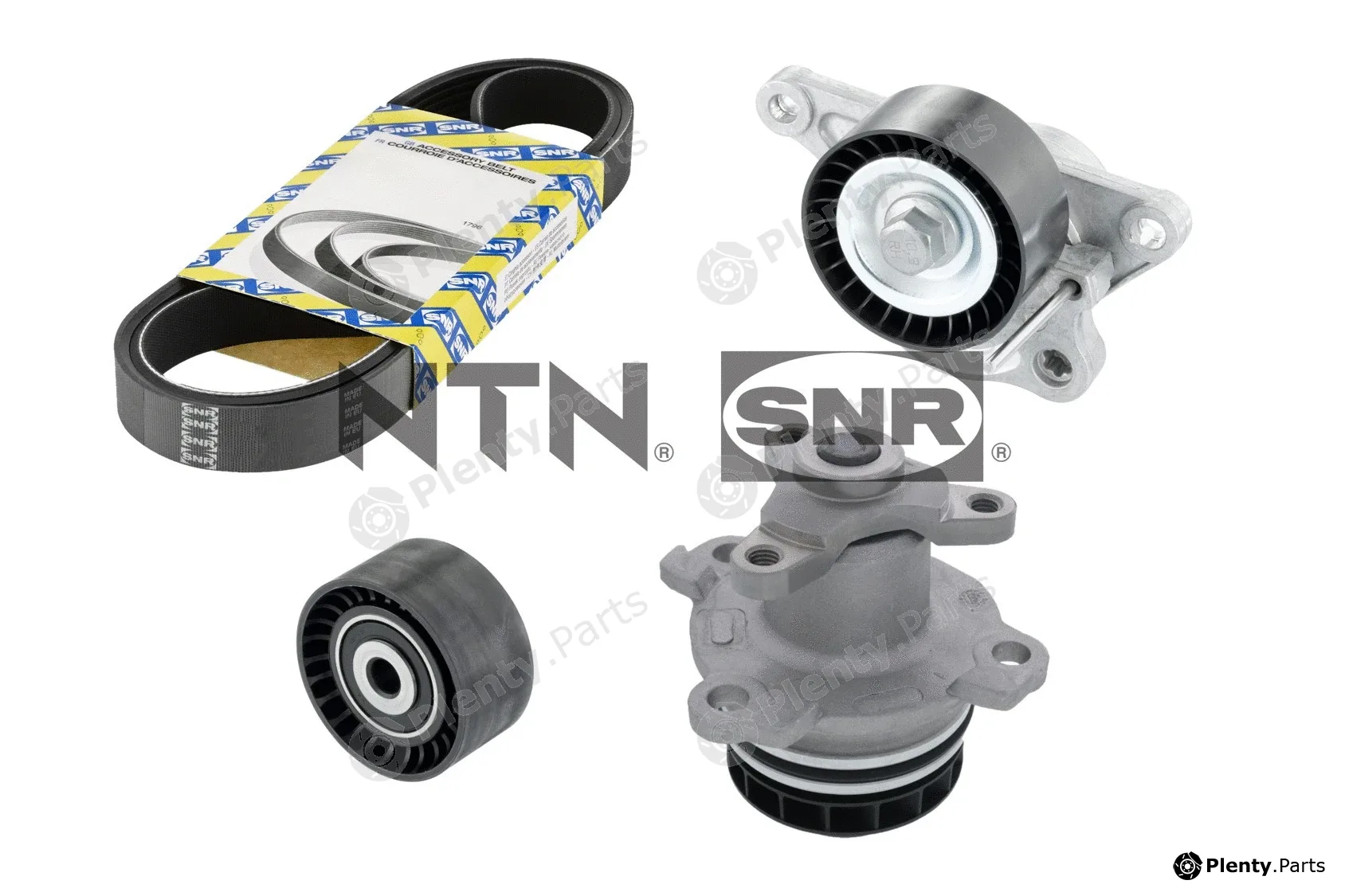 SNR KAP855.240 — Water Pump + V-Ribbed Belt Kit