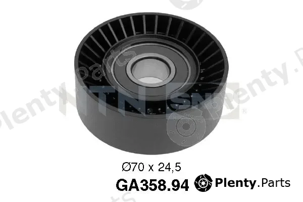 SNR GA358.94 — Deflection/Guide Pulley, V-ribbed belt