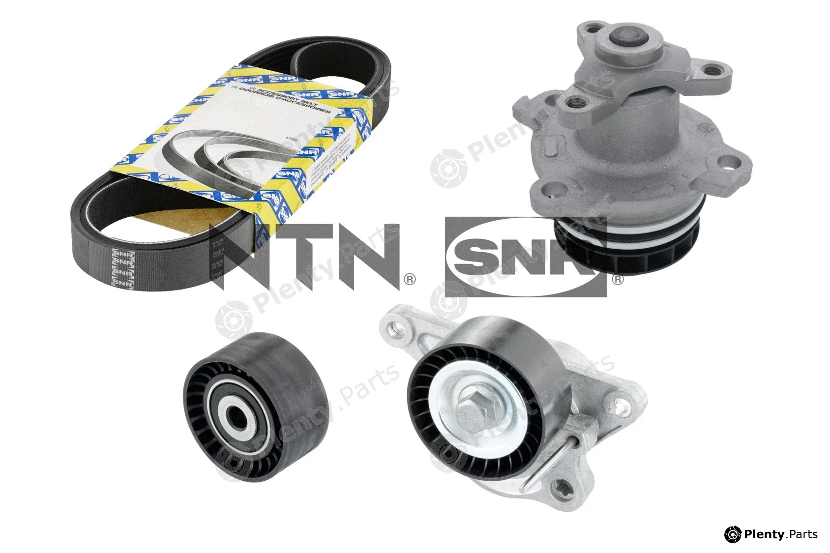 SNR KAP855.180 — Water Pump + V-Ribbed Belt Kit