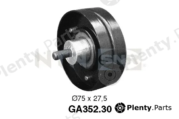 SNR GA352.30 — Deflection/Guide Pulley, V-ribbed belt