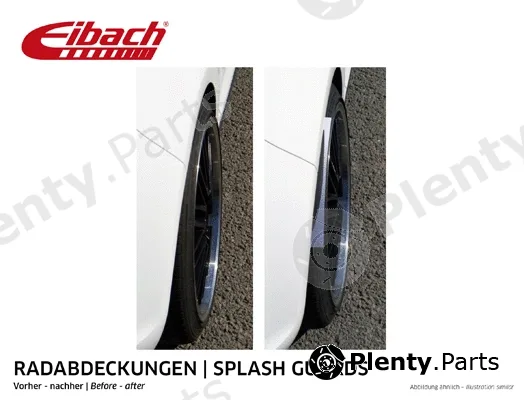 Eibach VT540-L — Flaring, wing Splash Guards
