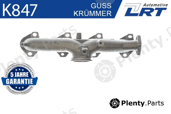 LRT K847 — Manifold, exhaust system