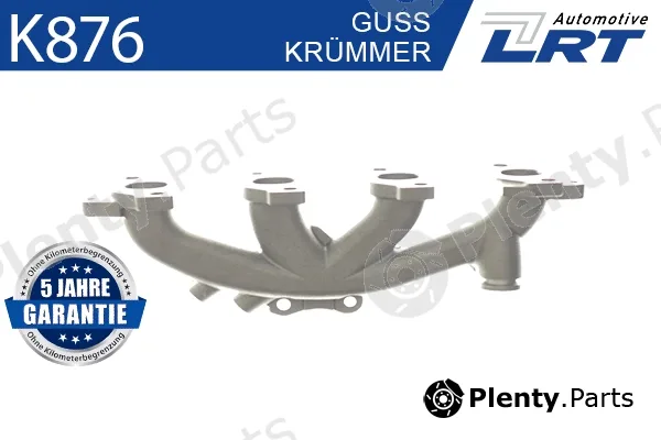 LRT K876 — Manifold, exhaust system